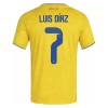 Jalkapallo Pelipaidat/Peliasut Kolumbia Luis Diaz 7 Kotipelipaita Mm-Kisat 2026
